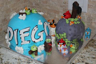Angry Birds Space - Cake by angelaibarra