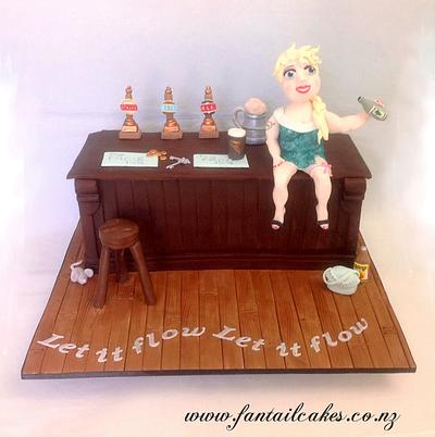 Bad Elsa - Let It Flow - Cake by Fantail Cakes