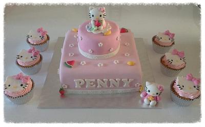 Hello Kitty cake & cupcakes (www.facebook.com/s.delicacy) - Cake by S' Delicacy