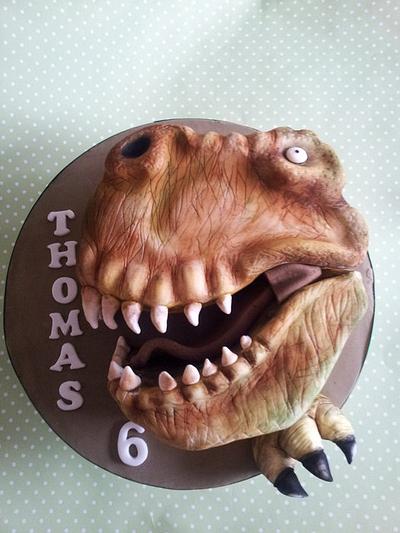 T-Rex - Cake by Debbie Vaughan