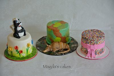 triplets' birthday cakes - Cake by Magda's cakes