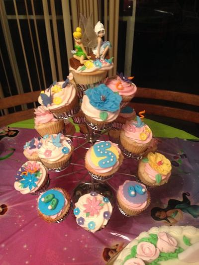 TINKERBELL CUPCAKE DISPLAY - Cake by Megan
