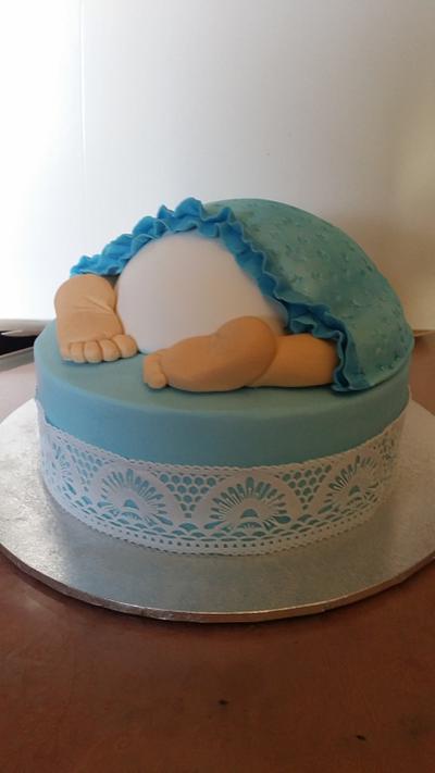 baby shower cake - Cake by Helen's cakes 