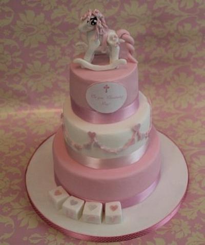 My little Pony Christening Cake - Cake by Sue