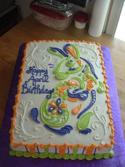 Art Deco Bunny - Cake by Jennifer C.