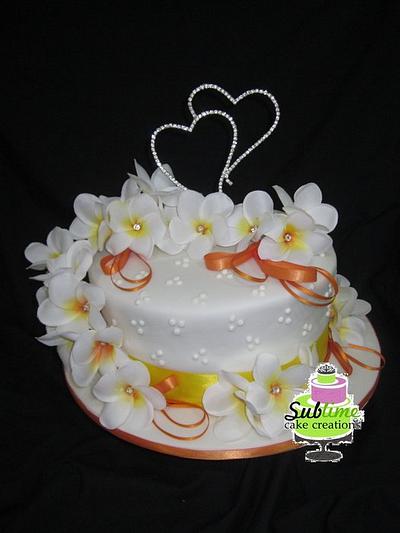 FRANGIPANNI WEDDING - Cake by Sublime Cake Creations