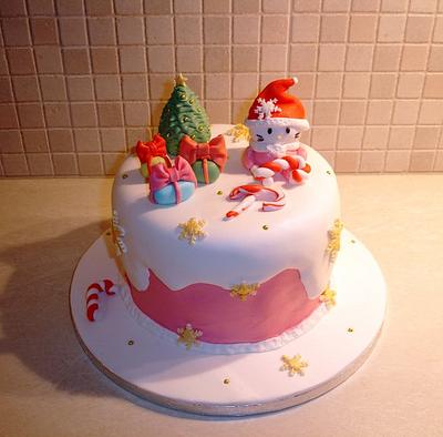 Hello Kitty at Christmas - Cake by Dora Avramioti