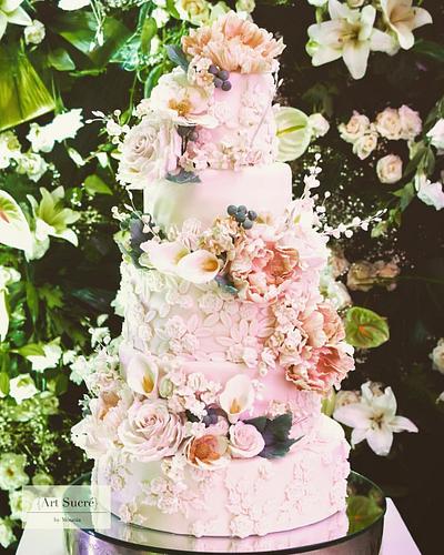 Romantic florals  - Cake by Art Sucré by Mounia