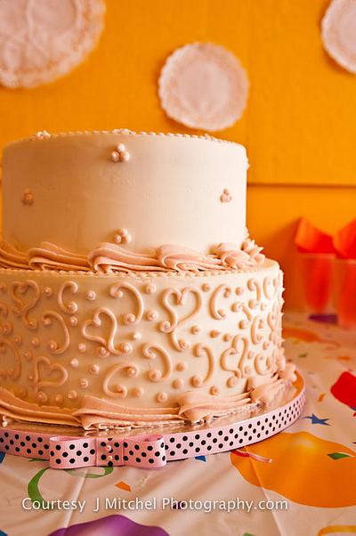 Hearts birthday cake - Cake by Marney White