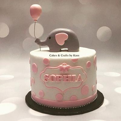 Polka Dot Elephant - Cake by Cakes & Crafts by Kass 