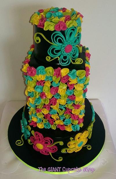 Black and Brights - Cake by Amelia Rose Cake Studio