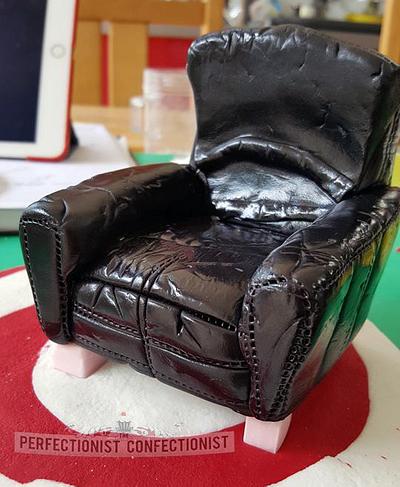 Ken! - 50th Birthday Armchair Cake Topper - Cake by Niamh Geraghty, Perfectionist Confectionist