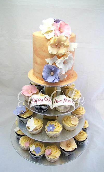 Pastel Cupcake Tower - Cake by Eat Cake