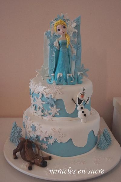 Elsa Frozen Cake - Cake by miracles_ensucre