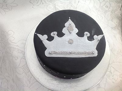 Black and Silver - Cake by Radhika