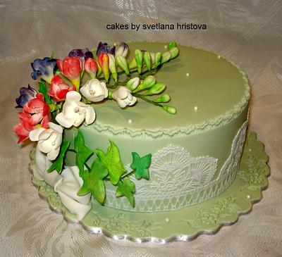 Freesias - Cake by Svetlana Hristova