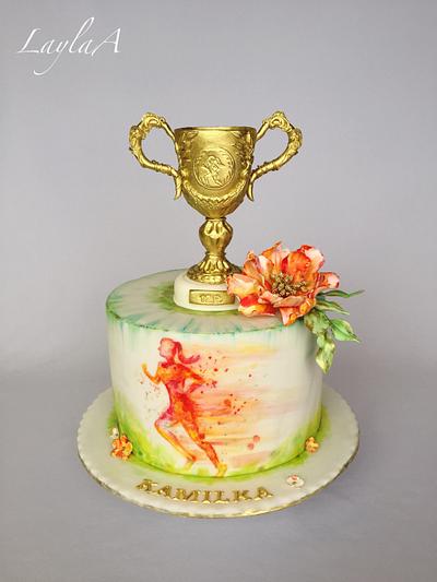 Running Fan Personalized Cake Topper - PGFactory.ie