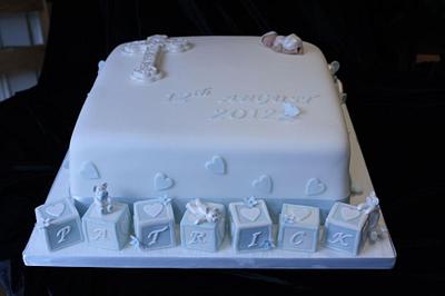 christening cake - Cake by mitch357