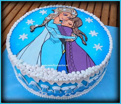 Frozen - Anna and Elza - Cake by Sam & Nel's Taarten