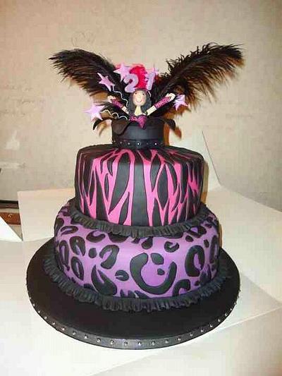 Burlesque 21st Birthday Cake - Cake by Christie Storey 