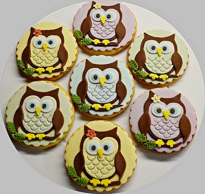 Owl cookies - Cake by benyna