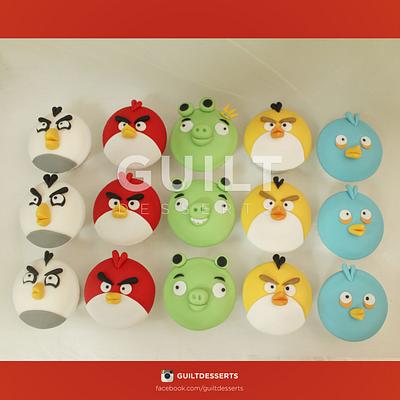 Angry Birds Cupcakes - Cake by Guilt Desserts