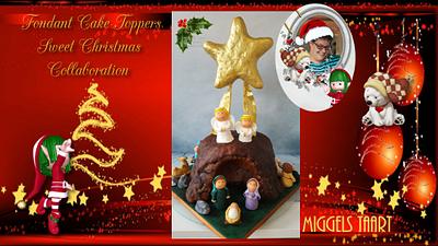 Sweet christmas collaboration..The King is born - Cake by henriet miggelenbrink