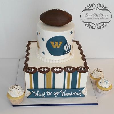 Football cake - Cake by SweetByDesign