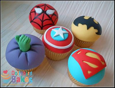 Superhero Cupcakes - Cake by Dollybird Bakes