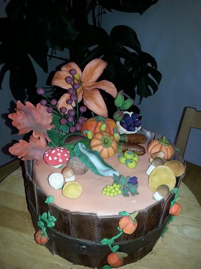 Autumn Cake - Cake by Weys Cakes
