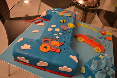 First birthday cake - Cake by DolciCapricci