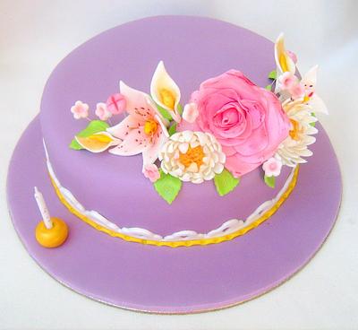 Flowers - Cake by Os Doces da Susana