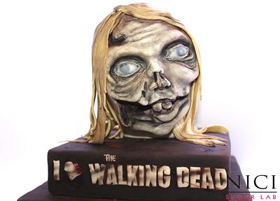 Zombie head- TWD - Cake by Nici Sugar Lab