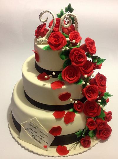 Cascata di rose - Cake by Le dolci creazioni di Rena