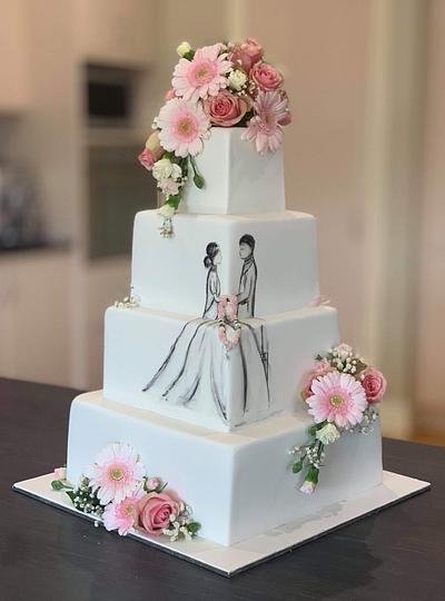 Elegant Wedding Cake - Cake by  Sue Deeble