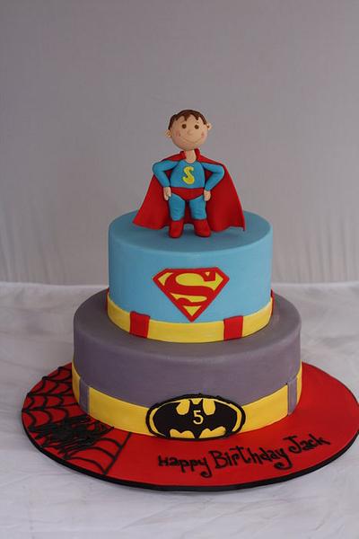 Super Heroes Cake - Cake by Pam