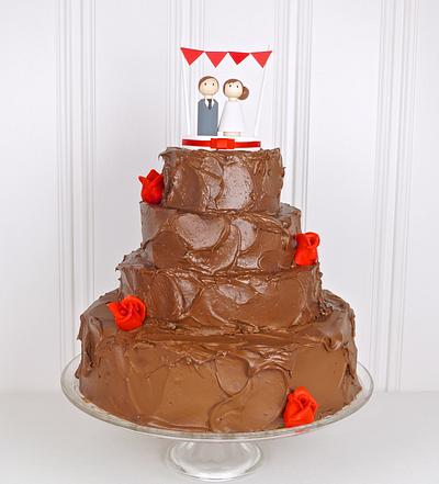 Chocolate Wedding Cake by Judith Walli, Judith und die Torten - Cake by Judith und die Torten