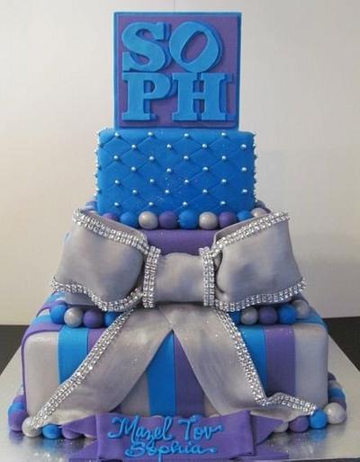 Blue, purple and silver - Cake by Jean A. Schapowal