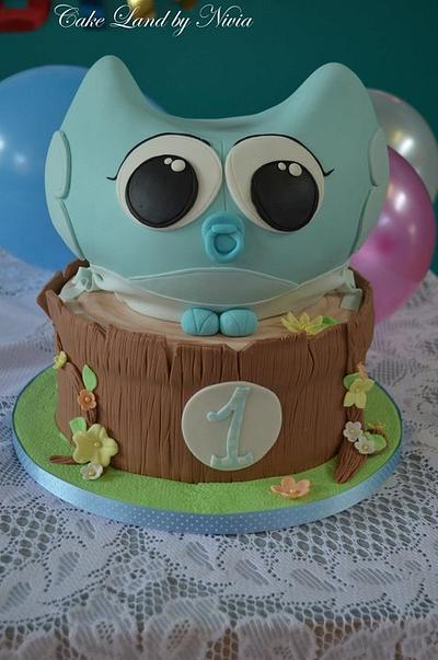 My second baby owl - Cake by Nivia