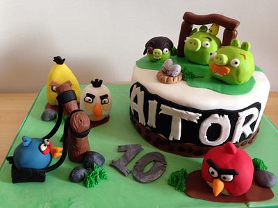 Angry Birds cake - Cake by Vanessa Figueroa