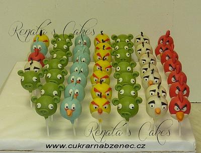 Angry Birds Cakepops - Cake by Renata 