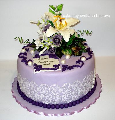 Purple cake 3 - Cake by Svetlana Hristova