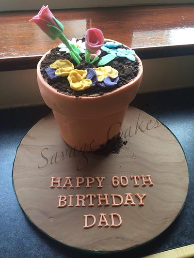 Flower Pot Cake - Cake by Marguerite Savage