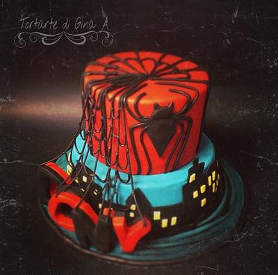 Spider man cake  - Cake by Gina Assini