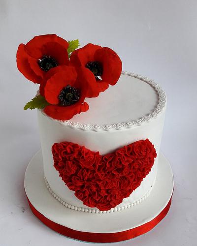 Poppies cake - Cake by Mariya Gechekova