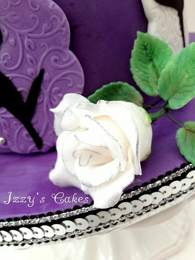 Purple Dance and first wired rose! - Cake by The Rosehip Bakery