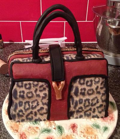 Handbag Leopard Print - Cake by Lace Cakes Swindon