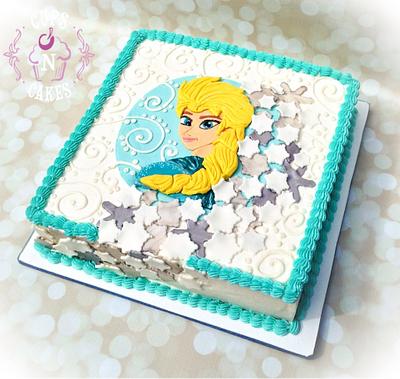 Elsa Cake - Cake by Cups-N-Cakes 
