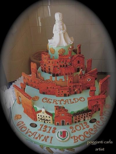 Boccaccio's anniversary cake - Cake by Carla Poggianti Il Bianconiglio