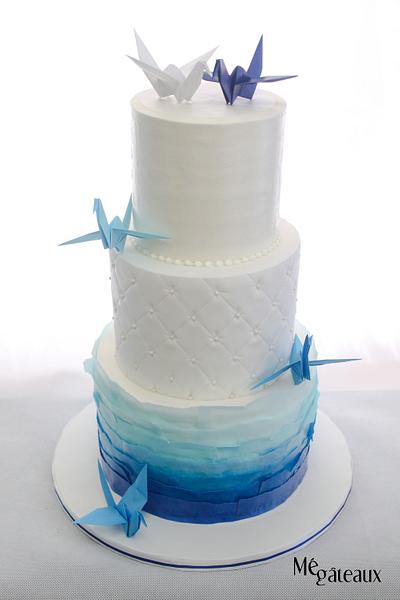 origami wedding cake - Cake by Mé Gâteaux